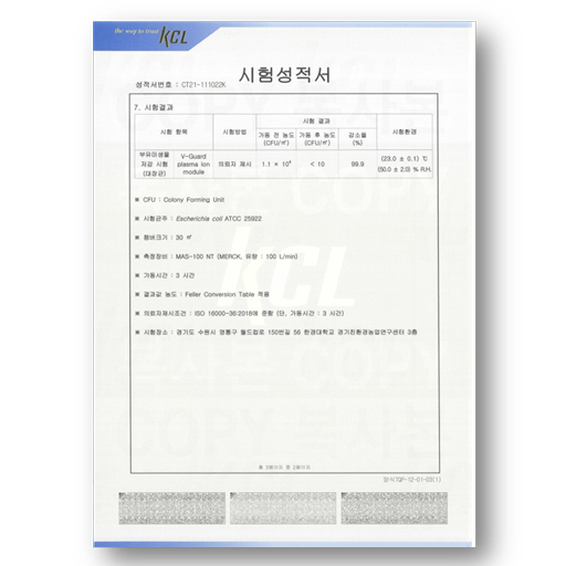 E. coli Test Report
