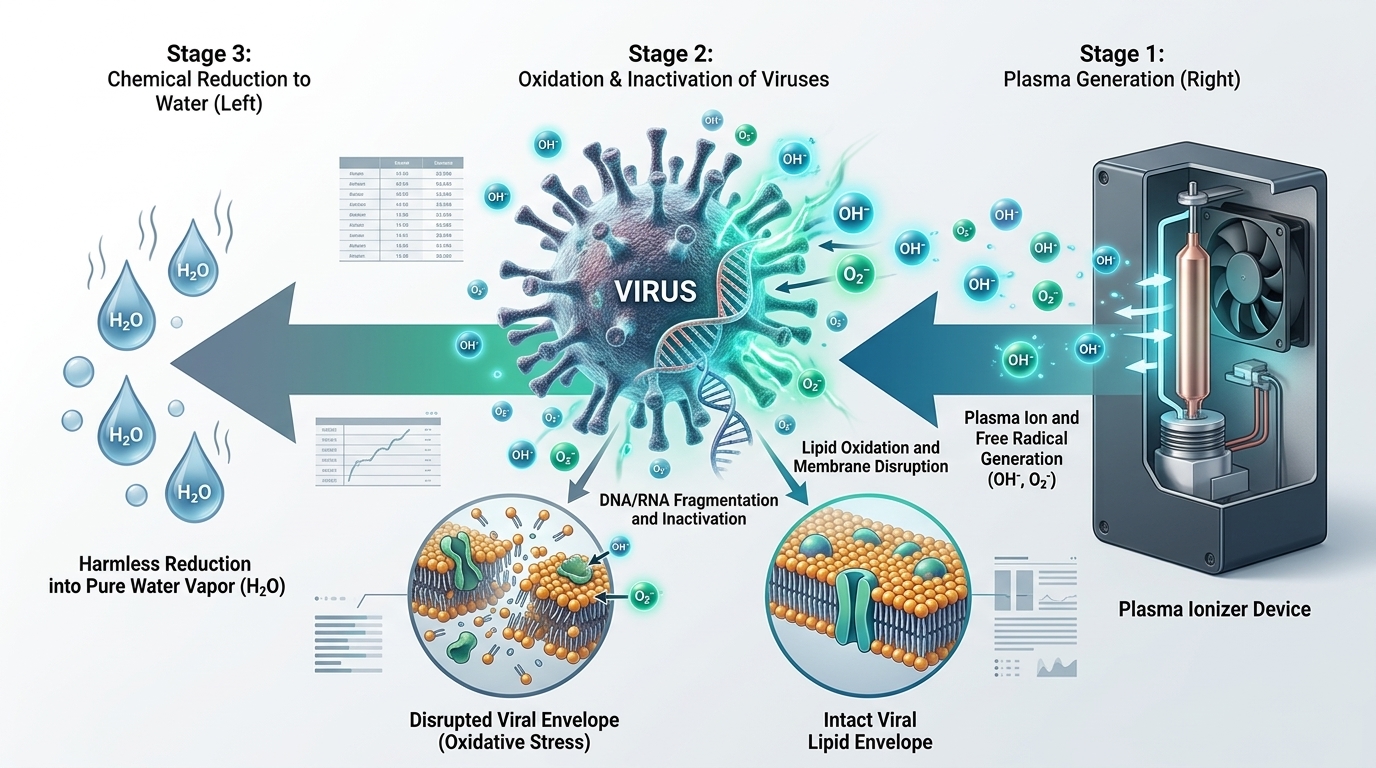 Core Mechanics of Plasma Decontamination